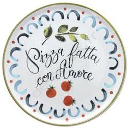 Assiette à pizza porcelaine...