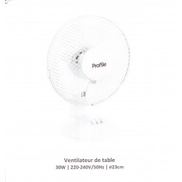 VENTILATEUR DE TABLE 23CM 2...